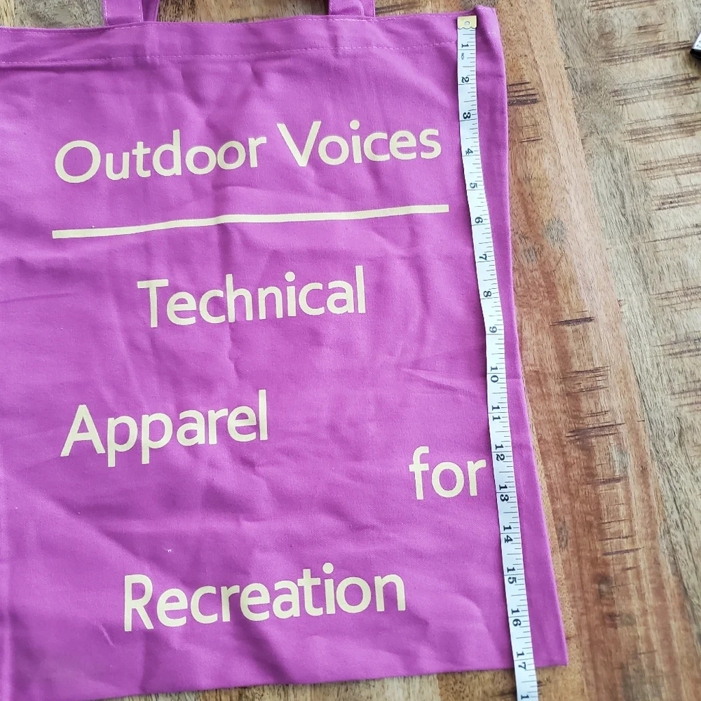 Outdoor Voices Pink Tote Bag Miami Store Pink